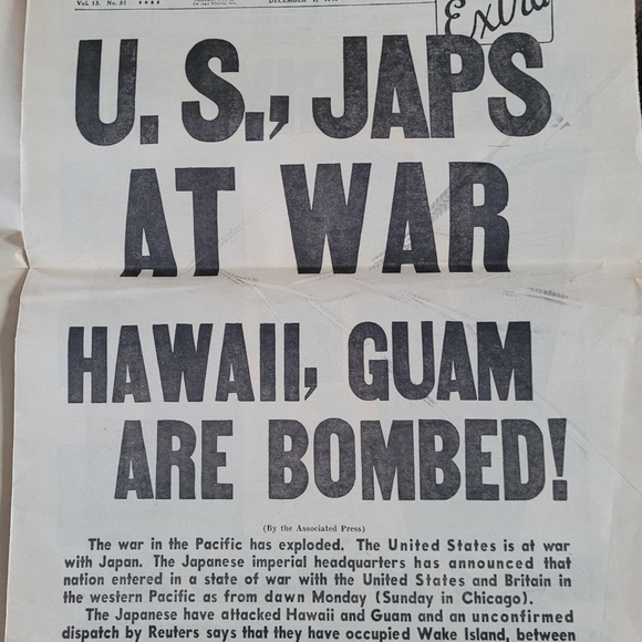 Historical reissued front page news from Chicago-Sun Times newspaper. - Picture 4 of 16